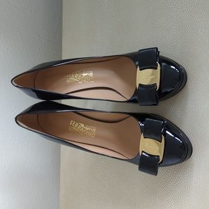 NEW Salvatore Ferragamo Heels, 7.5, Black
